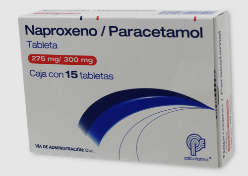 NAPROXENO/ PARACETAMOL 15 TAB 275/300 MG